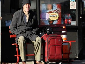 Richard Gere was spotted shooting a scene for "Time Out Of Mind" in Woodside, Queens.